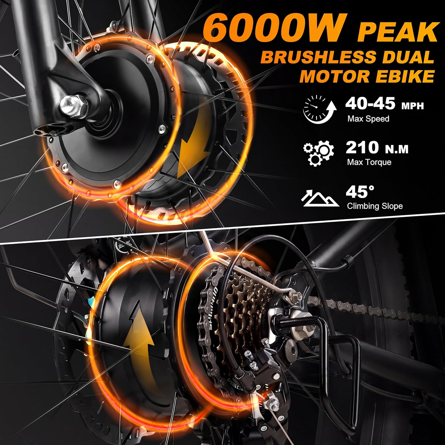 ORLMS 24" MX500 Dual Motor Electric Bike