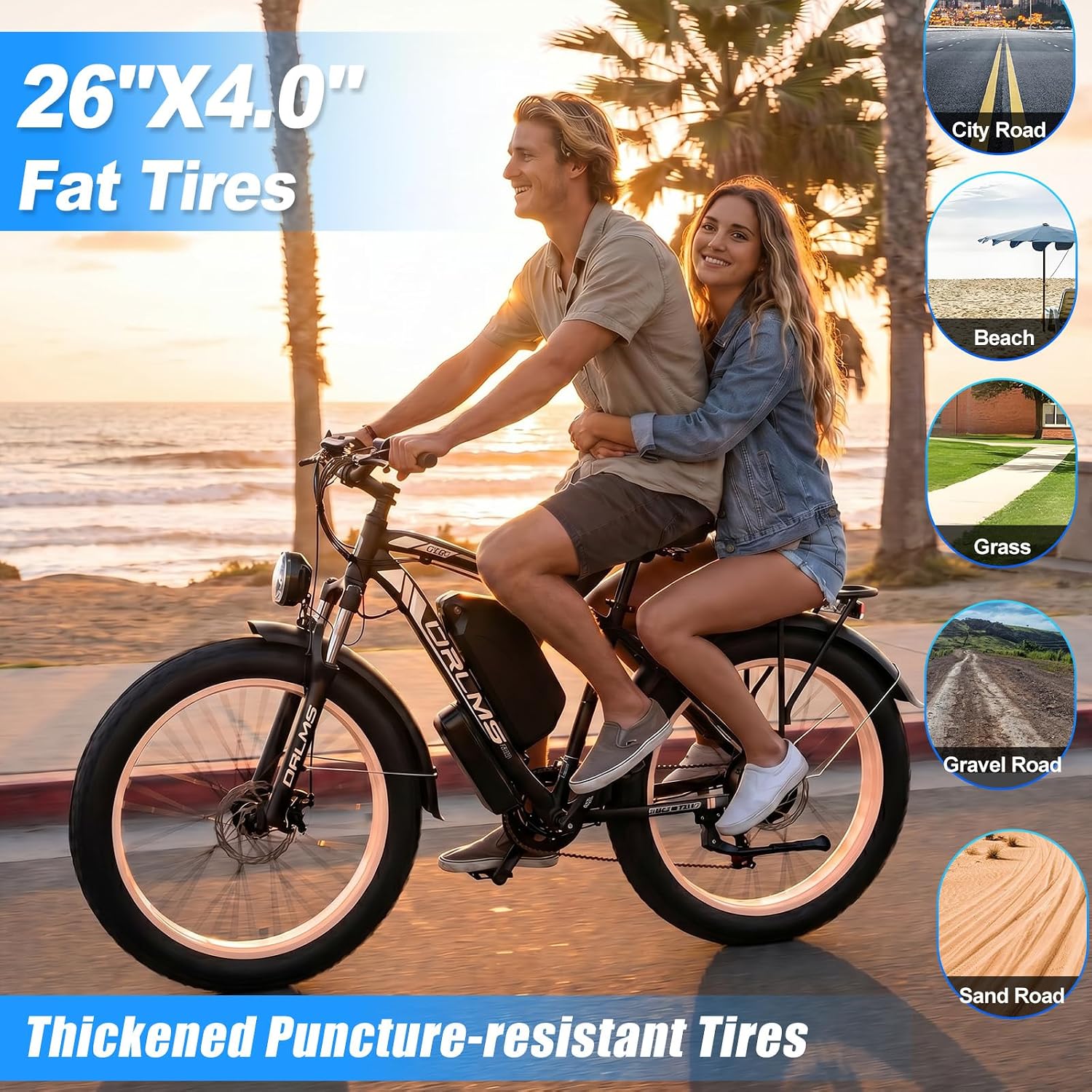 ORLMS 26" TS60 9000W Dual Motor Electric Bike