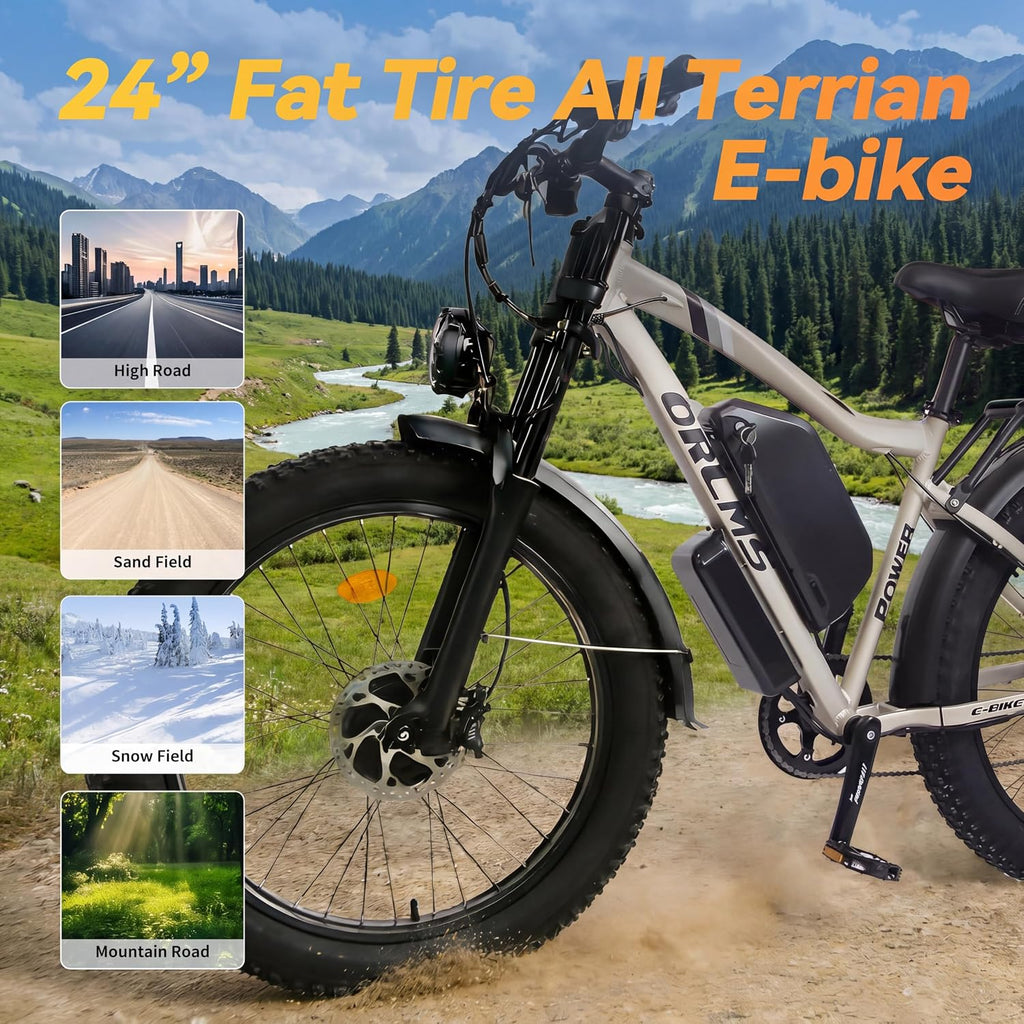 ORLMS 24" MX500 Dual Motor Electric Bike