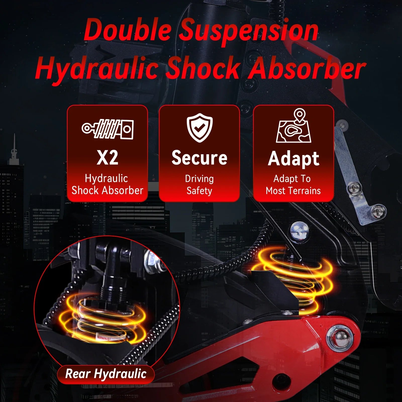 ORLMS CURATED丨J15 1600W 48V 18Ah Off-Road Electric Scooter - image 4
